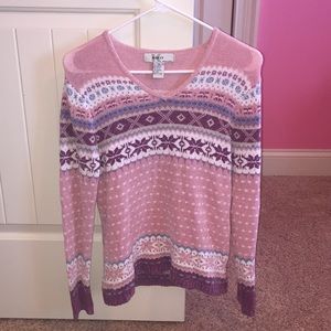Girls Patterned Sweater